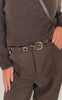 Depeche Bælte - Jeans Rivets - Dark Brown