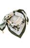 Tim & Simonsen Tørklæde - Franny Jewelry - White Flower - green-yellow