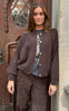 Depeche Cardigan - Sarah Alpaca - Brown