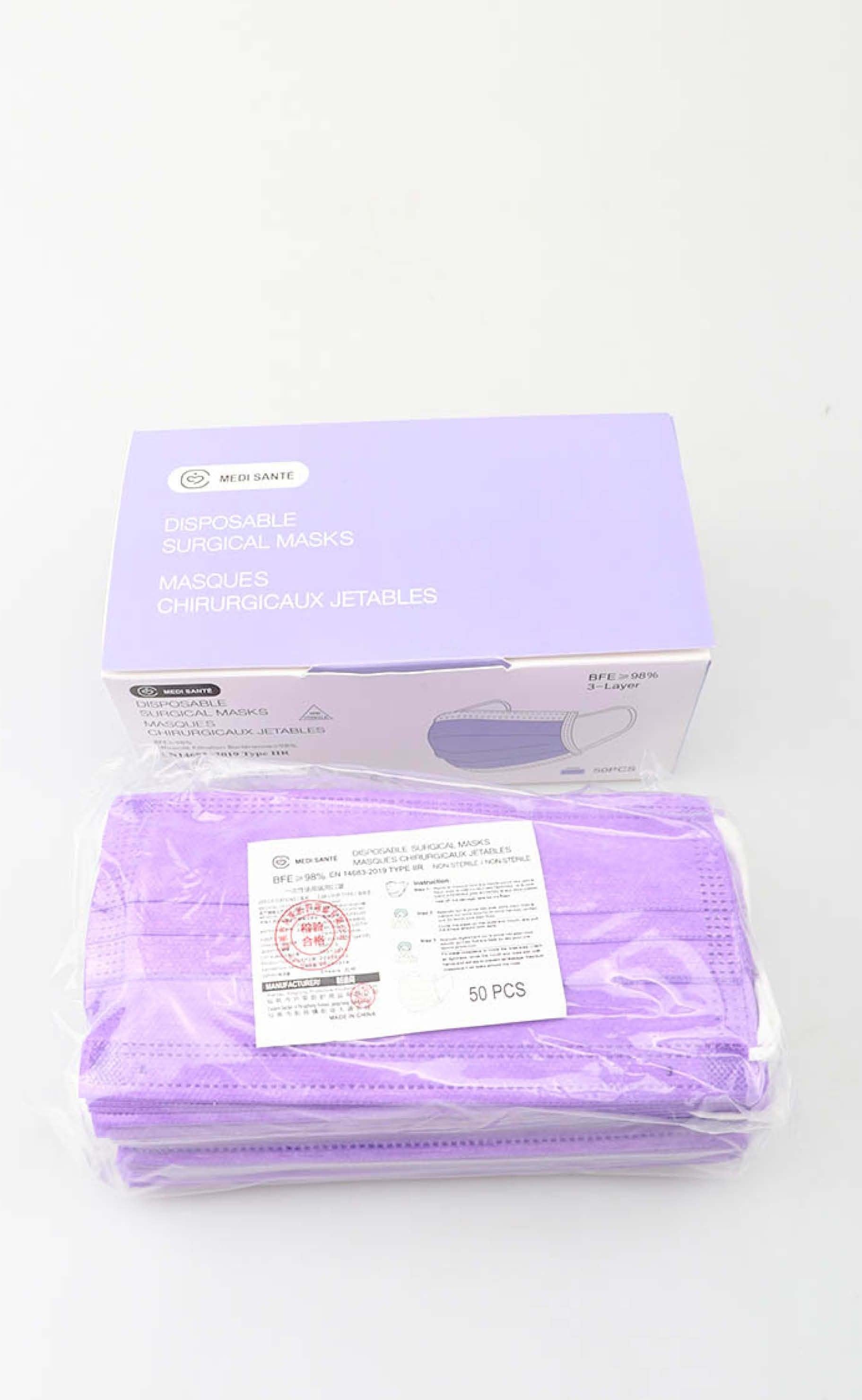 50 stk. Mundbind - Purple
