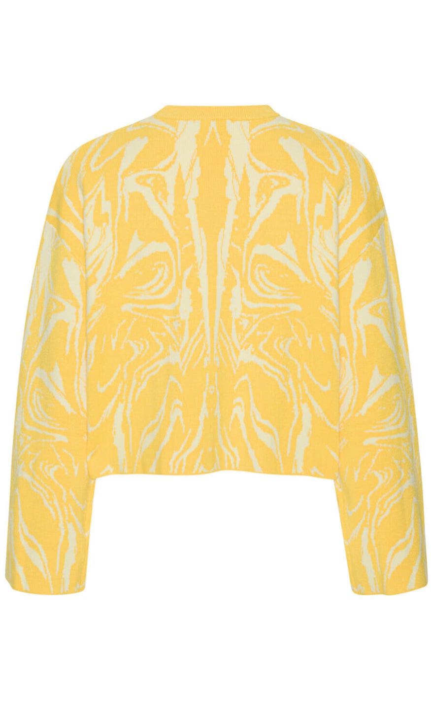 A-View Bluse - Kira Swirly Blouse - Yellow