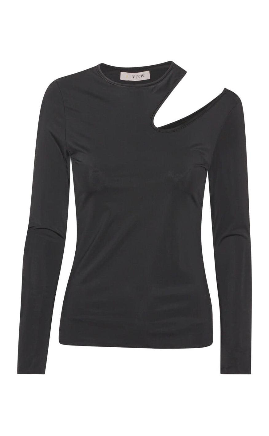 A-View Bluse - Scarla - Black
