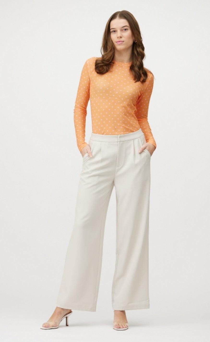 A-View Bluse - Silke Mesh - Orange