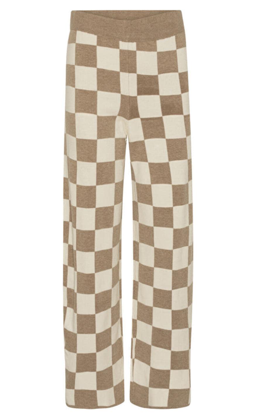 A-View Bukser - Kiras - Brown Check