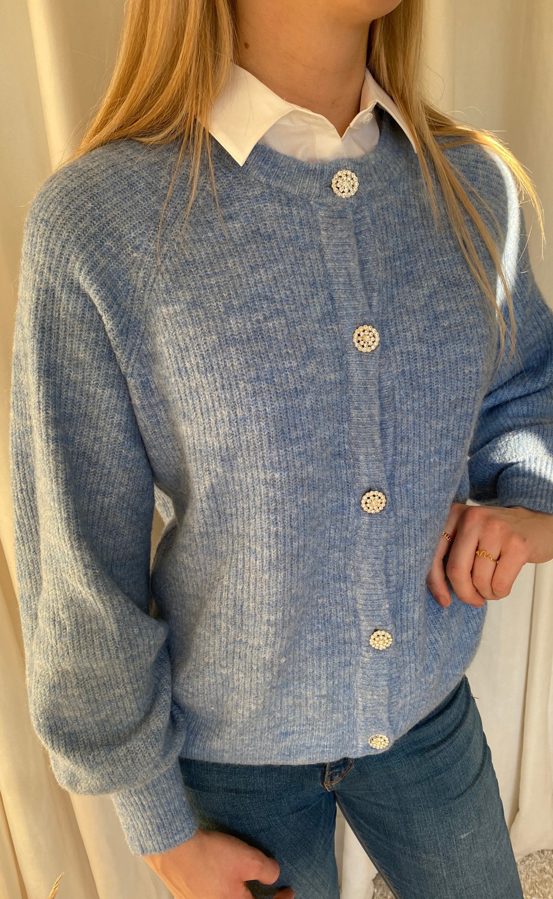 A-View Cardigan - Menorca - Light Blue
