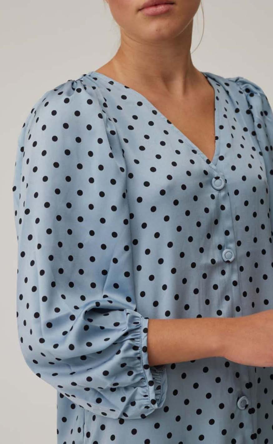 A-View Kjole - Anja - Light Blue
