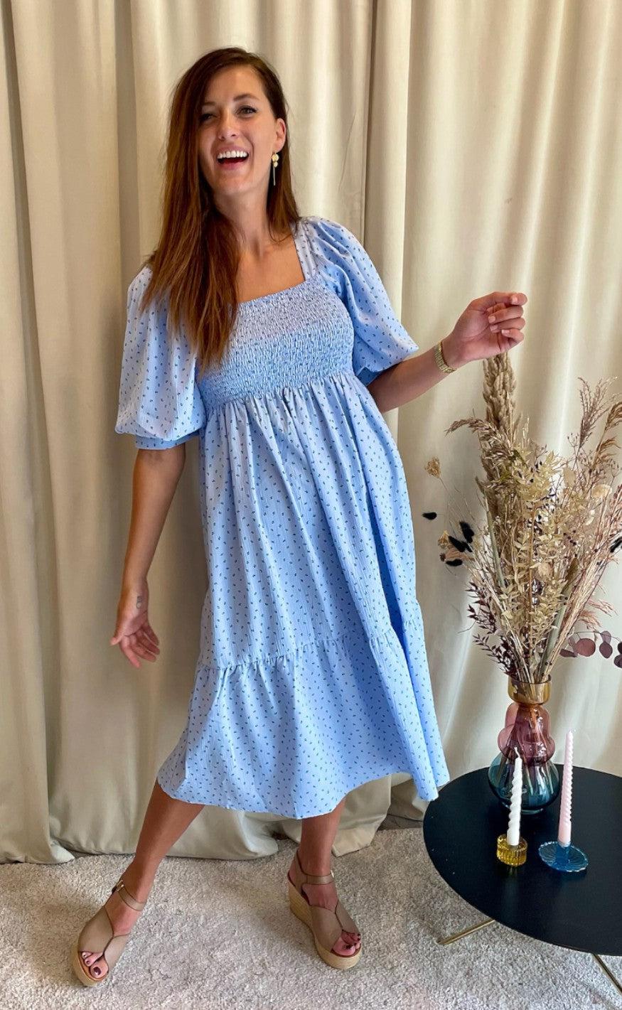 A-View Kjole - Cheri - Blue