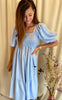 A-View Kjole - Cheri - Blue