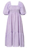A-View Kjole - Cheri Stripe - Purple / White