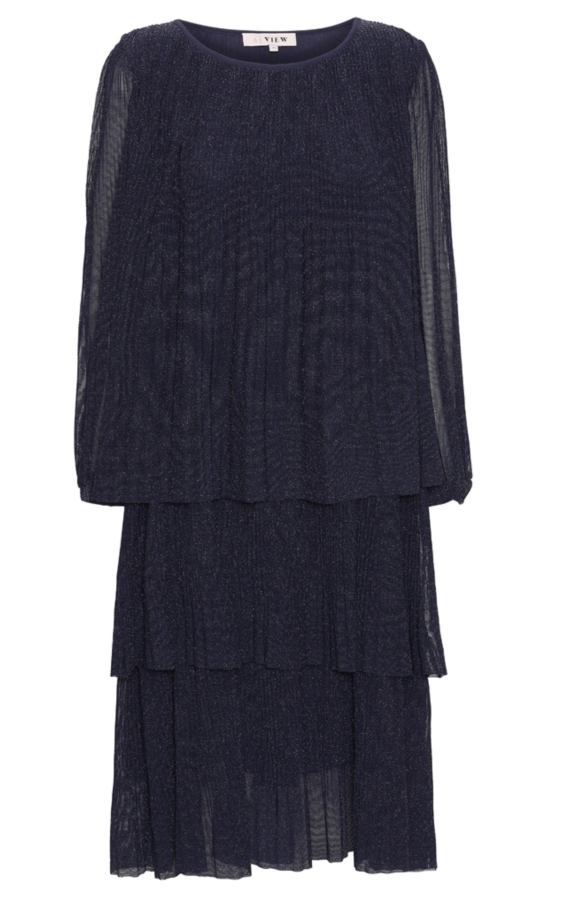 A-View Kjole - Ilja Lurex - Navy/Silver