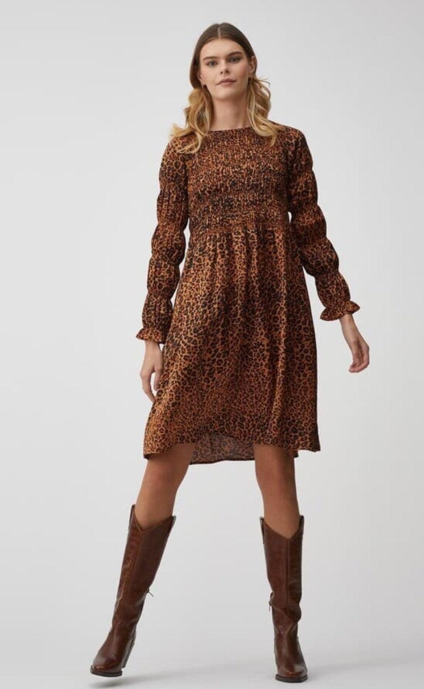 A-View Kjole - Julie - Leopard