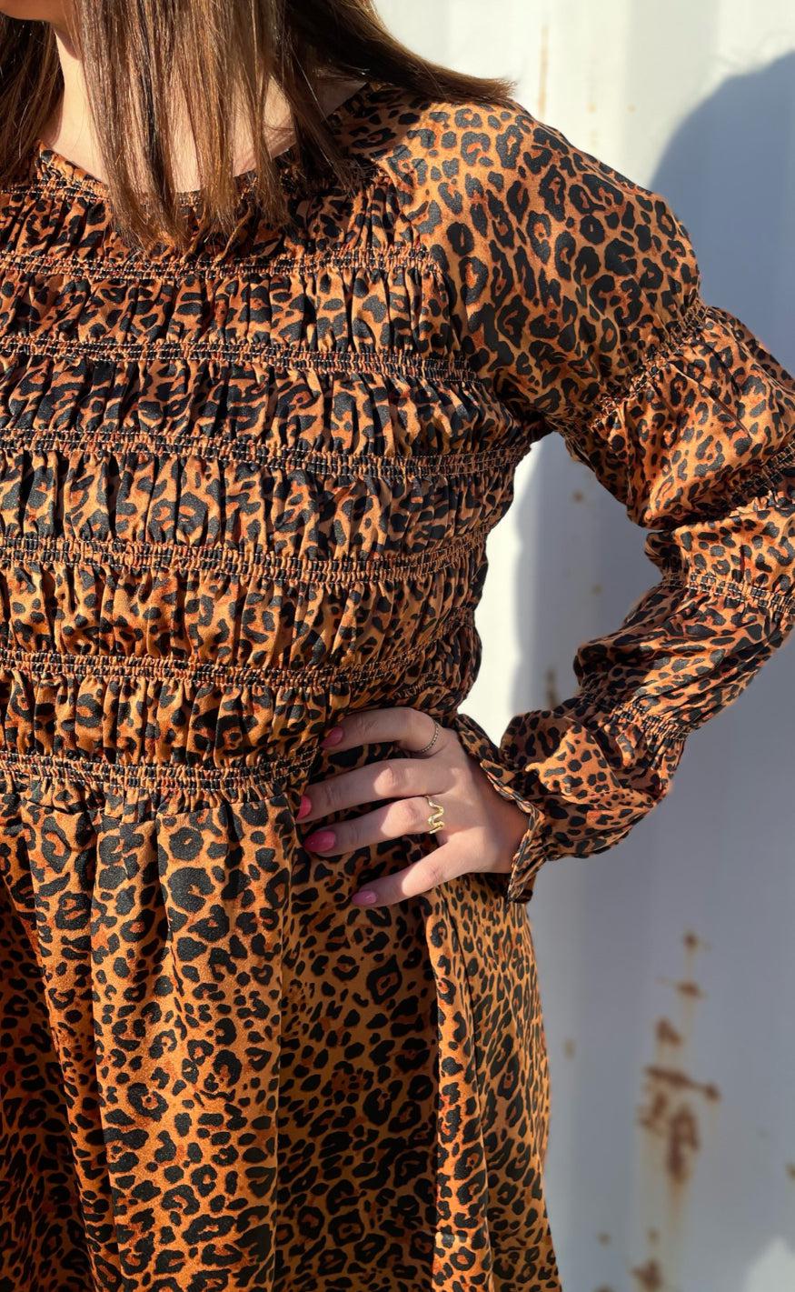A-View Kjole - Julie - Leopard