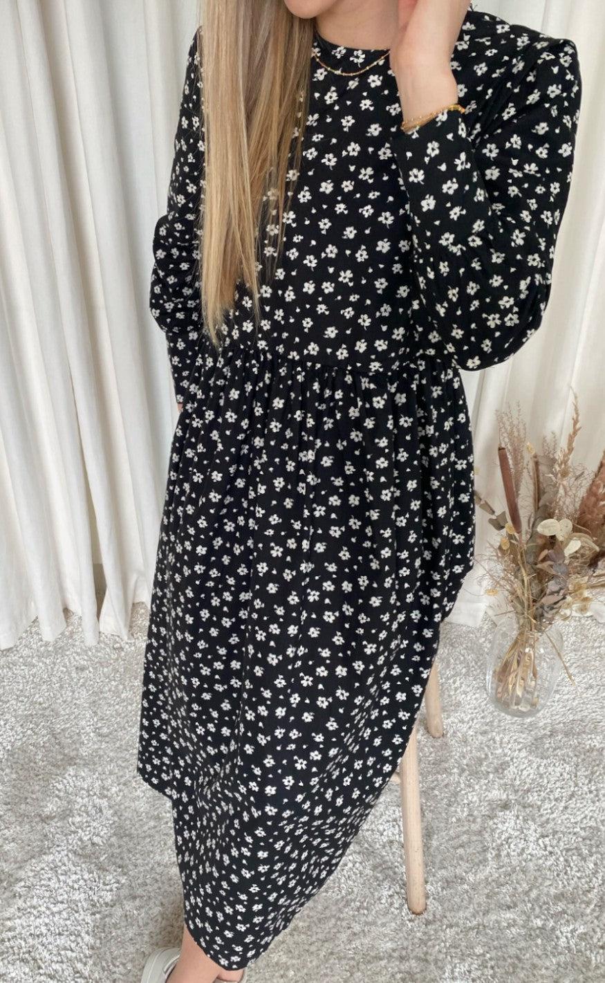 A-View Kjole - Ocean Long - Black