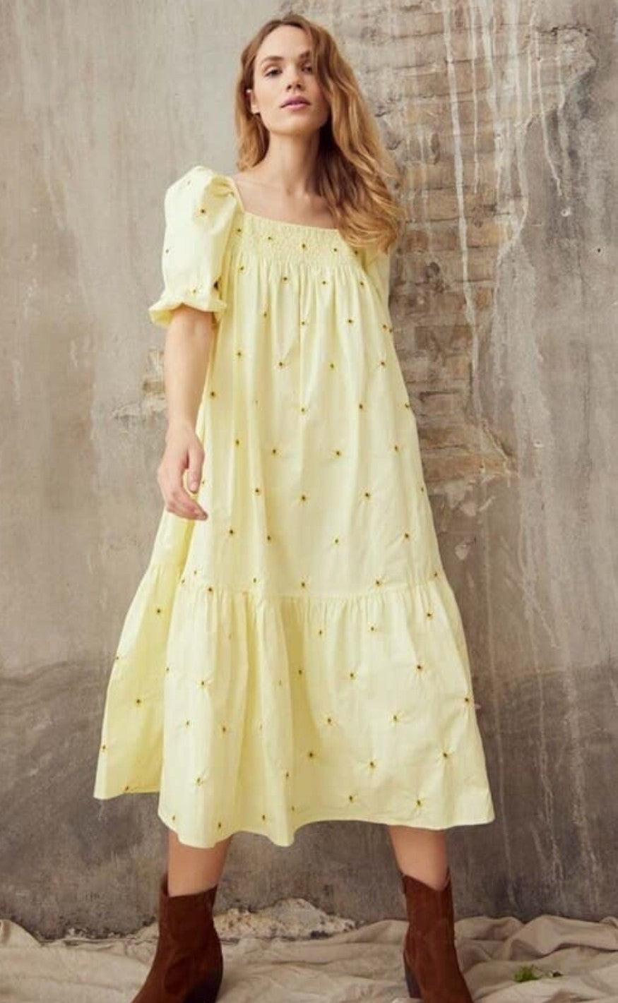 A-View Kjole - Ruth - Yellow