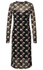 A-View Kjole - Silje - Black With Cherries