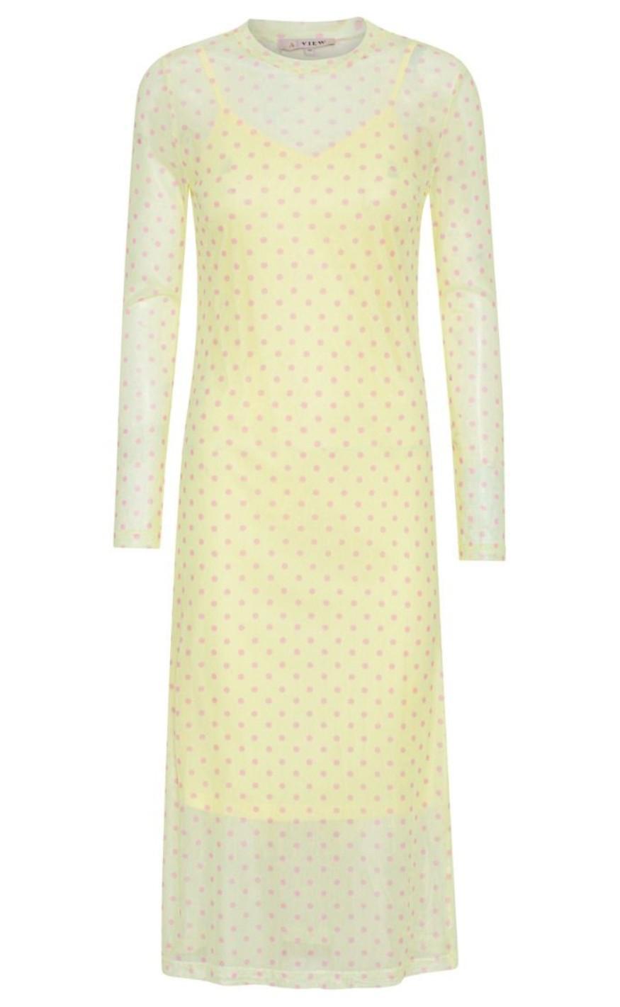 A-View Kjole - Silje - Yellow