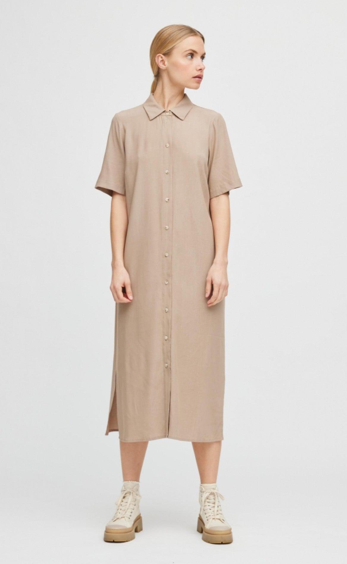 A-View Kjole - Sussy - Beige