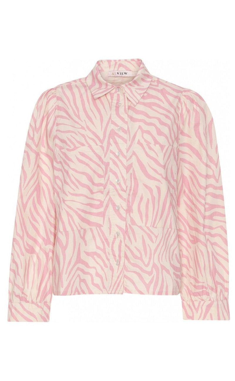 A-View Skjorte - Tessie - Pink/White