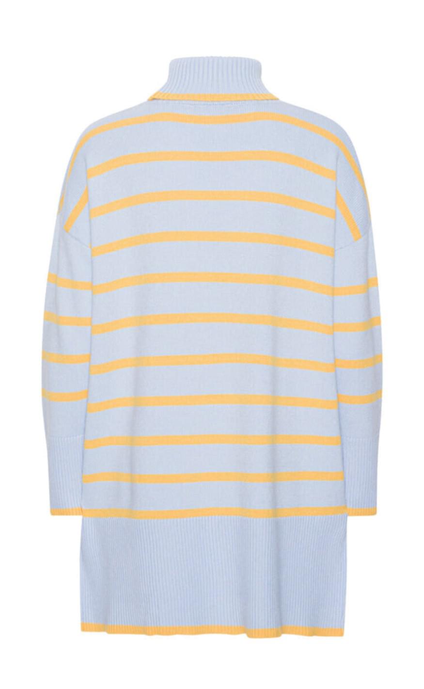A-View Sweater - Bella - Light Blue With Orange