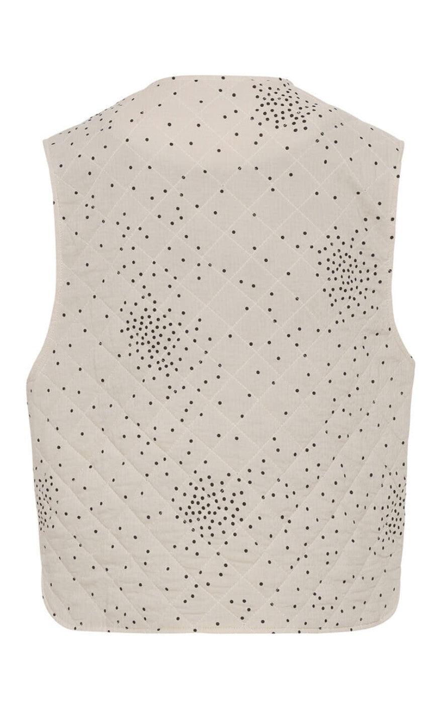 A-View Vest - Rubi - Off White With Black Dot