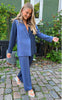 A-view Blazer - Swan - Blue