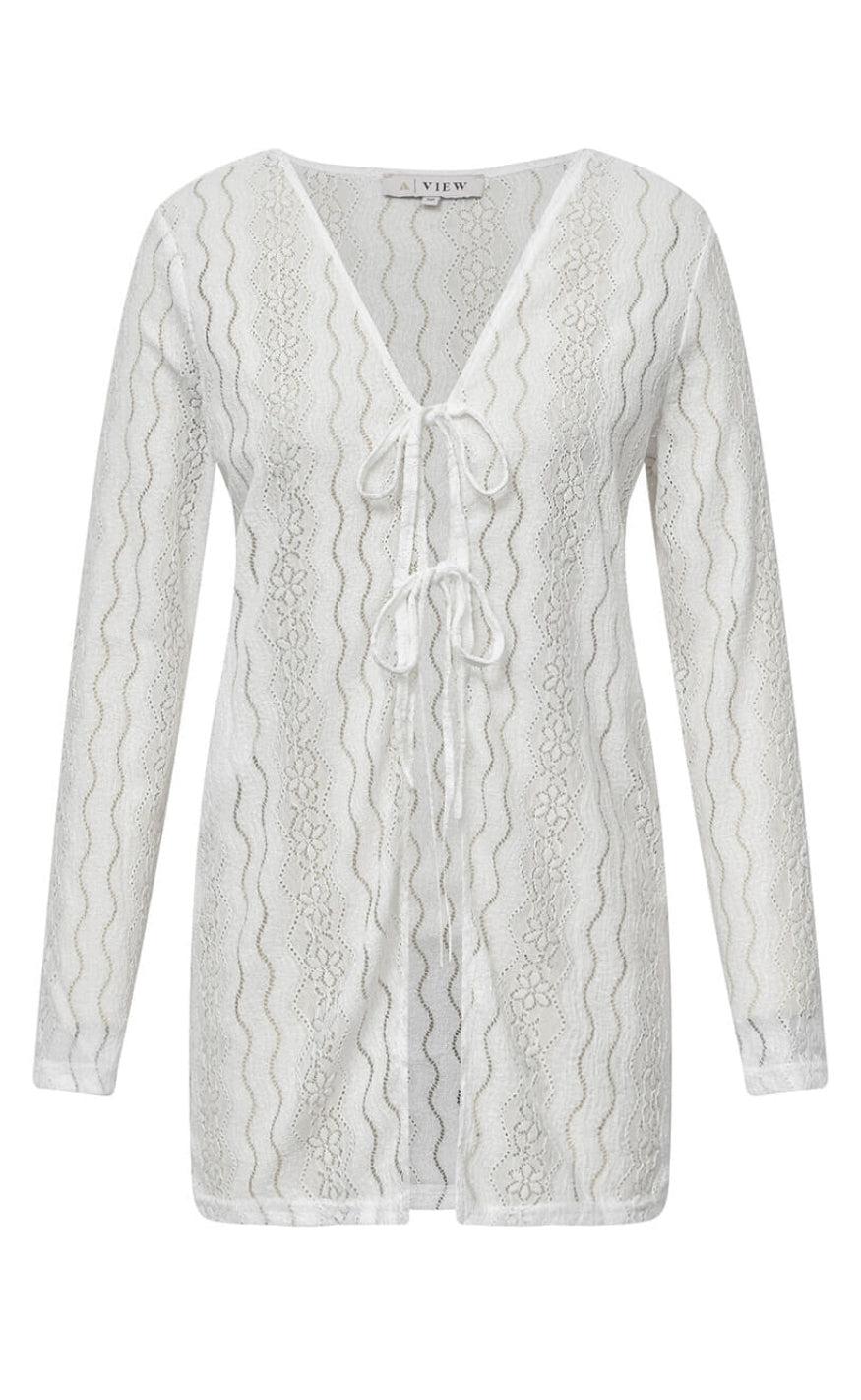 A-view Cardigan - Mona - White
