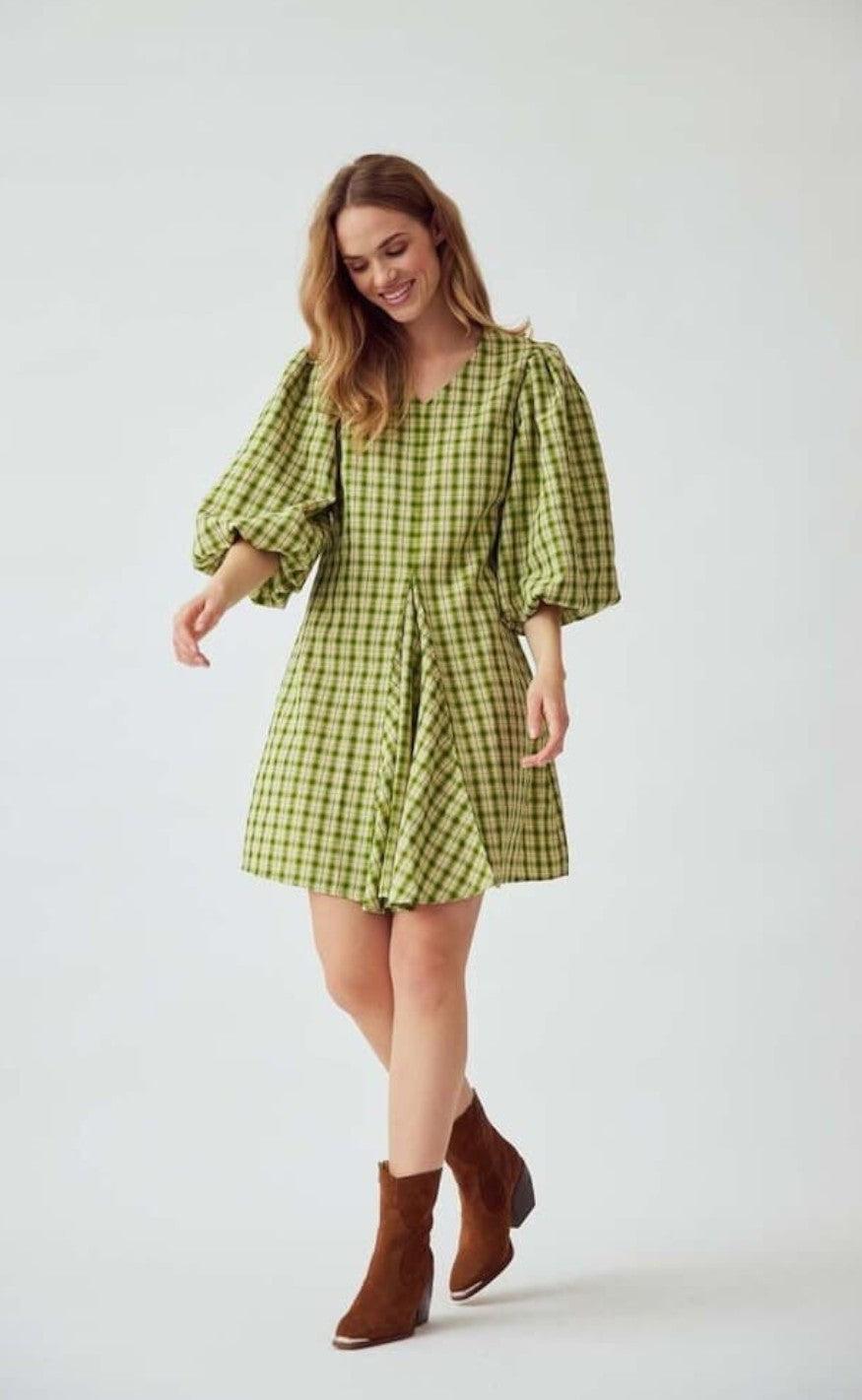 A-view Kjole - Siline - Green