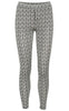 A-view Leggings - Scarlet - Black/White