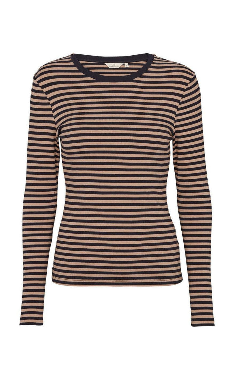 Basic Apparel Bluse - Ludmilla - Black/Amphora