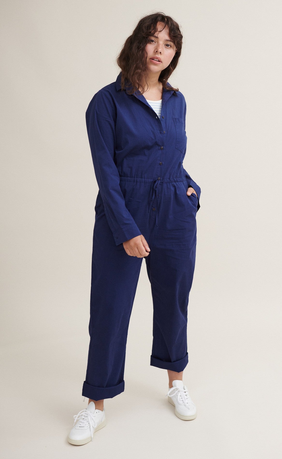 Basic Apparel Buksedragt - Vilde - Indigo