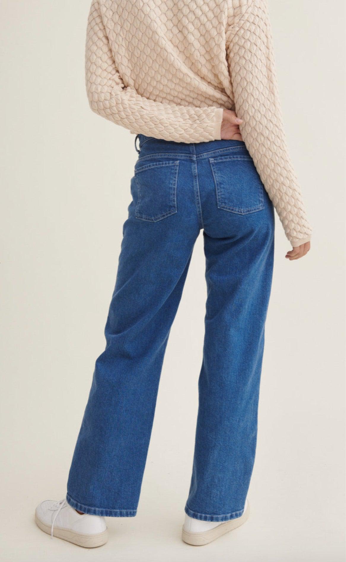 Basic Apparel Bukser - Elisa - Demin Blue