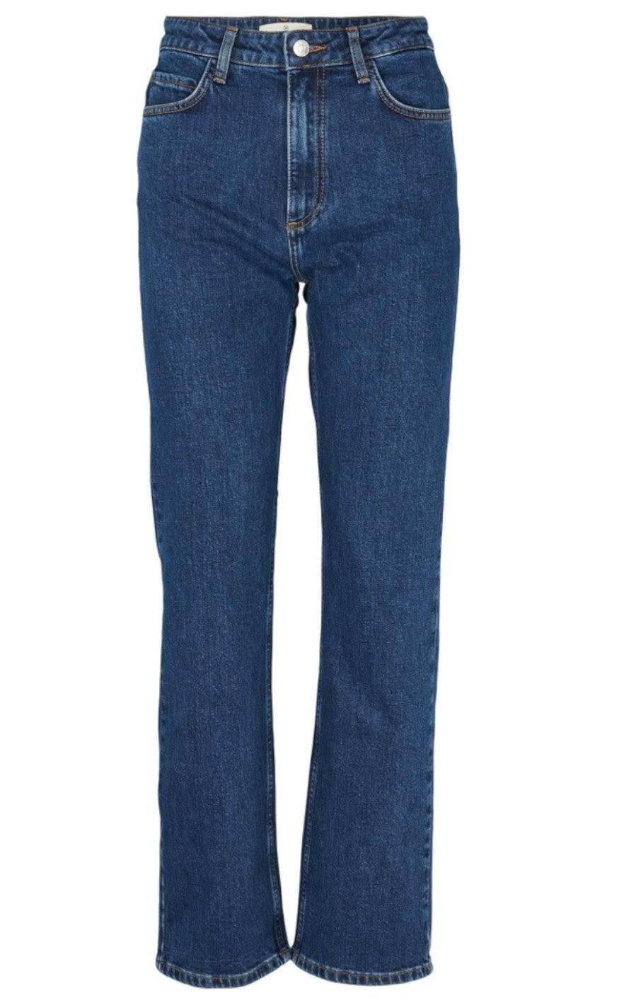 Basic Apparel Bukser - Ellen - Mid Blue
