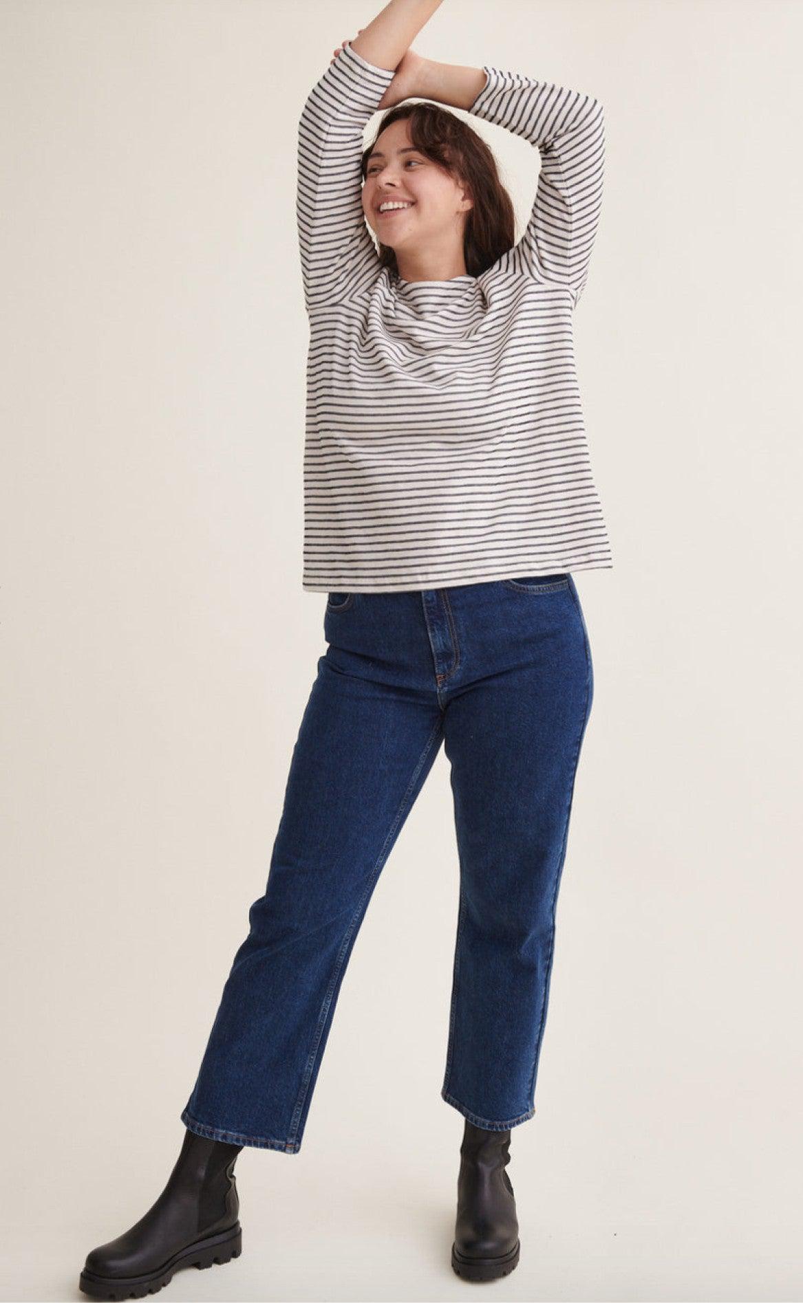 Basic Apparel Bukser - Ellen - Mid Blue