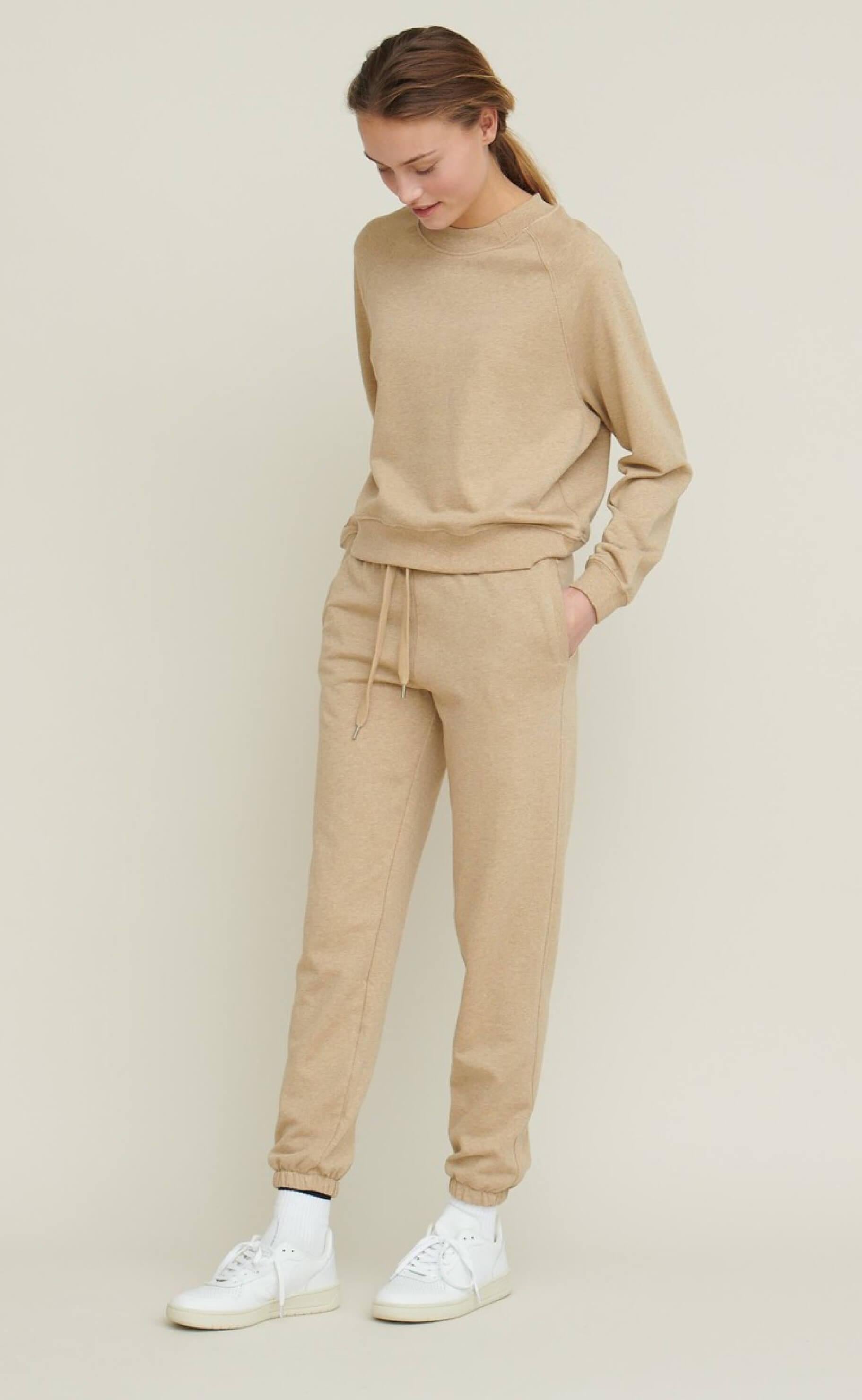 Basic Apparel Bukser - Maje - Camel Melange