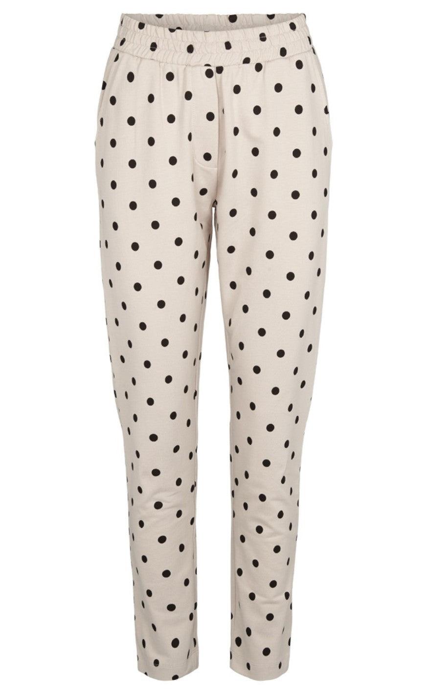 Basic Apparel Bukser - Saga Dot - Sand