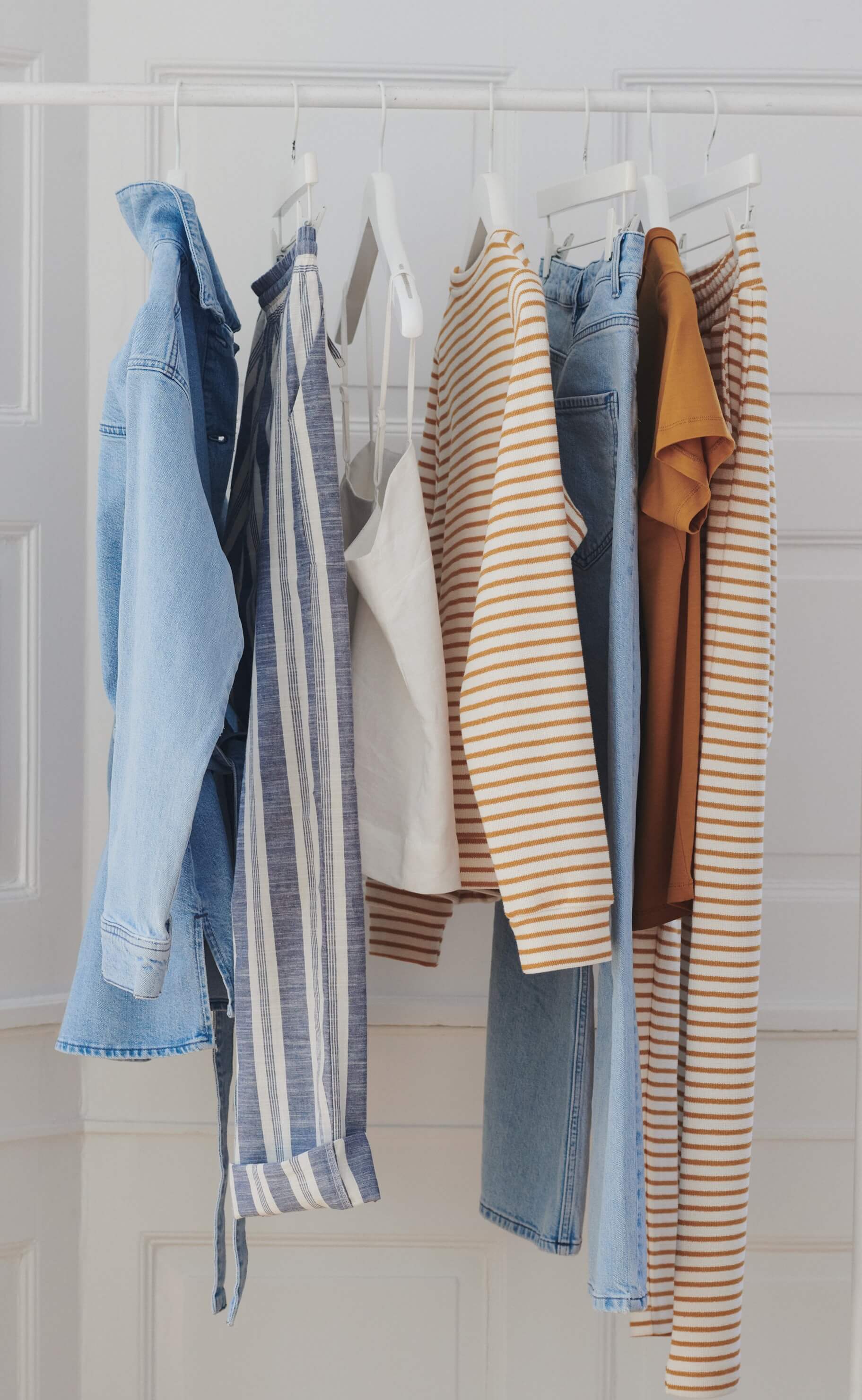 Basic Apparel Bukser - Vendela - Inca Gold / Off White