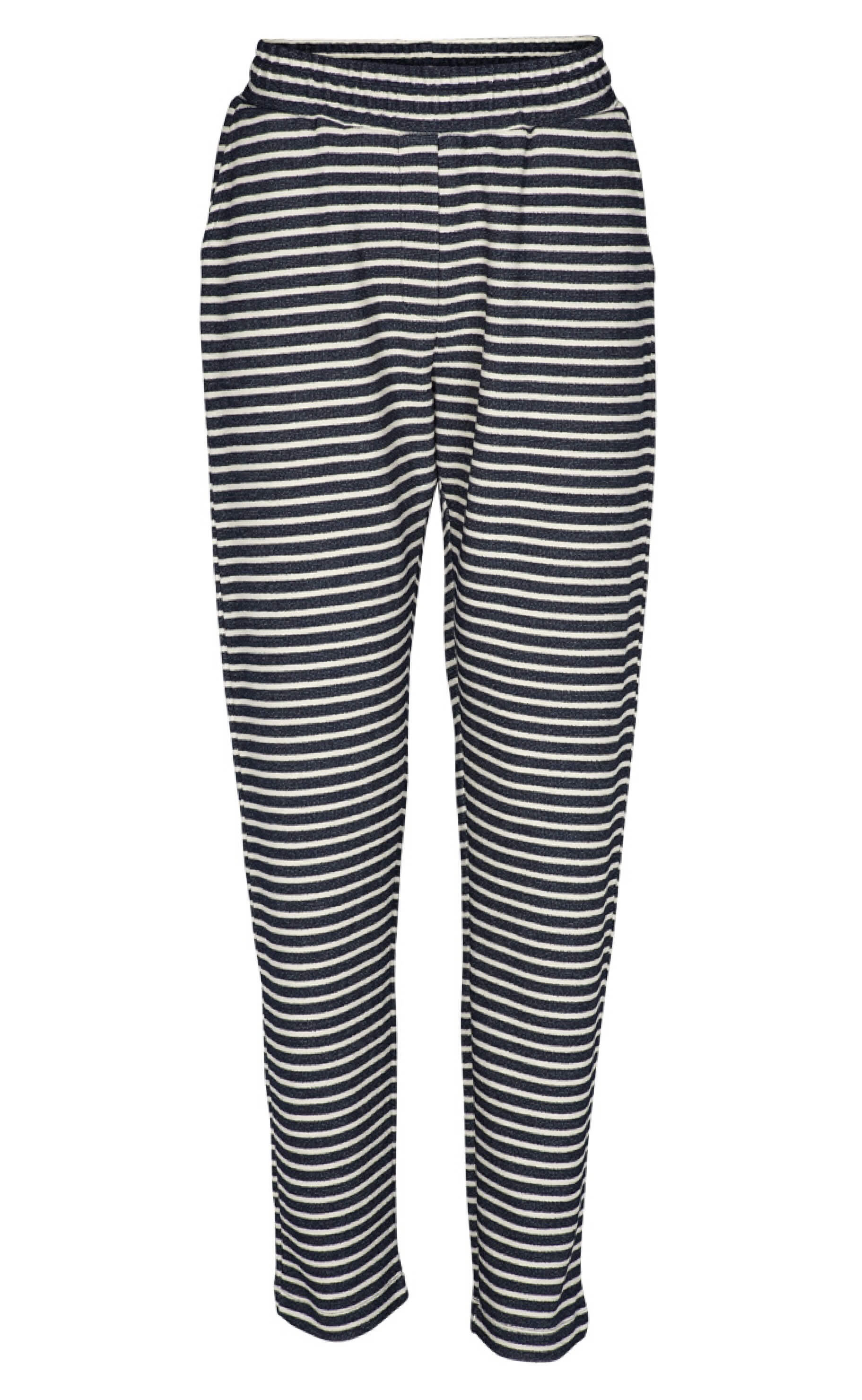 Basic Apparel Bukser - Vendela - Navy / Off White