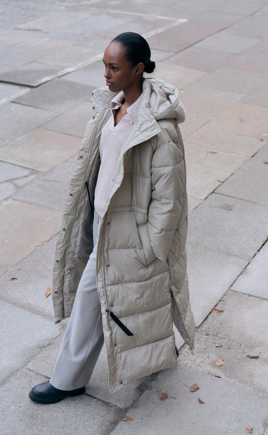 Basic Apparel Jakke - Dagmar Coat - Moss Gray