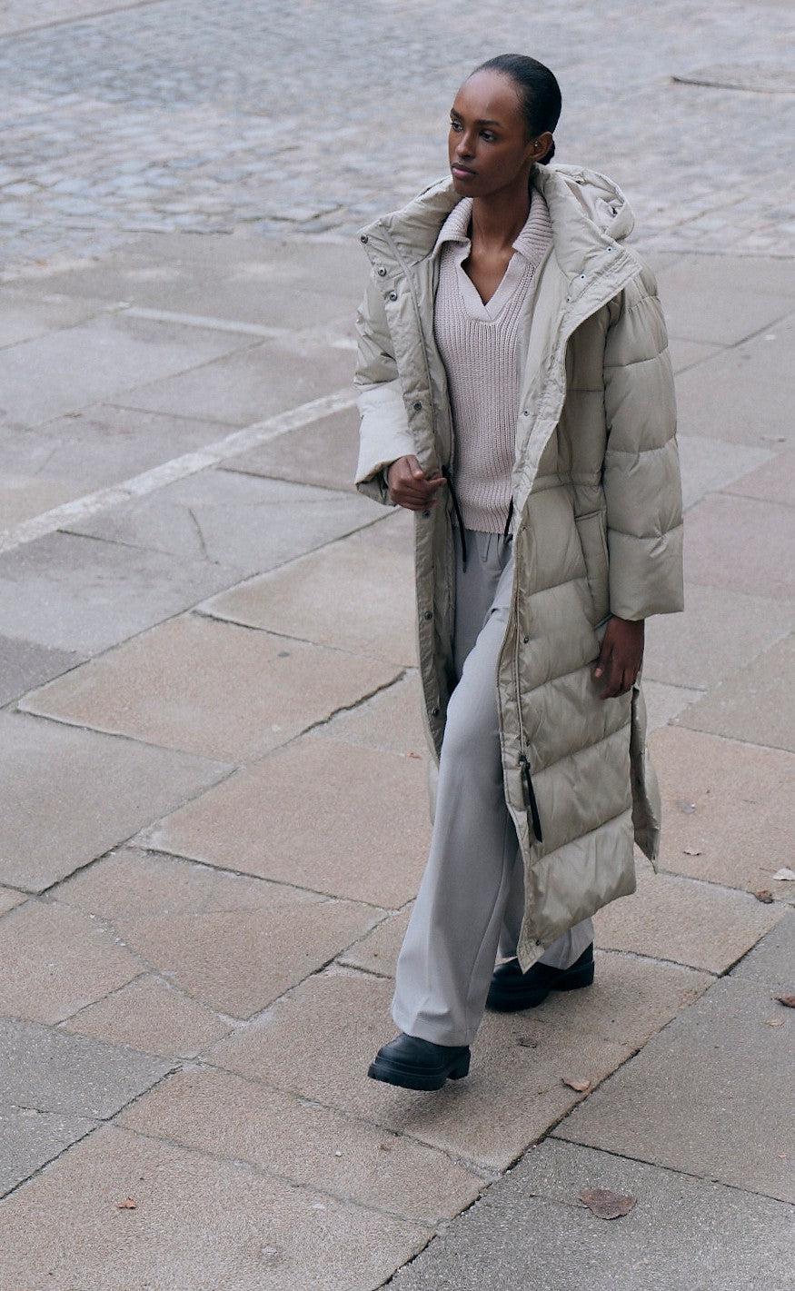 Basic Apparel Jakke - Dagmar Coat - Moss Gray