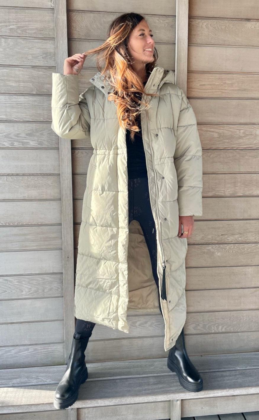 Basic Apparel Jakke - Dagmar Coat - Moss Gray
