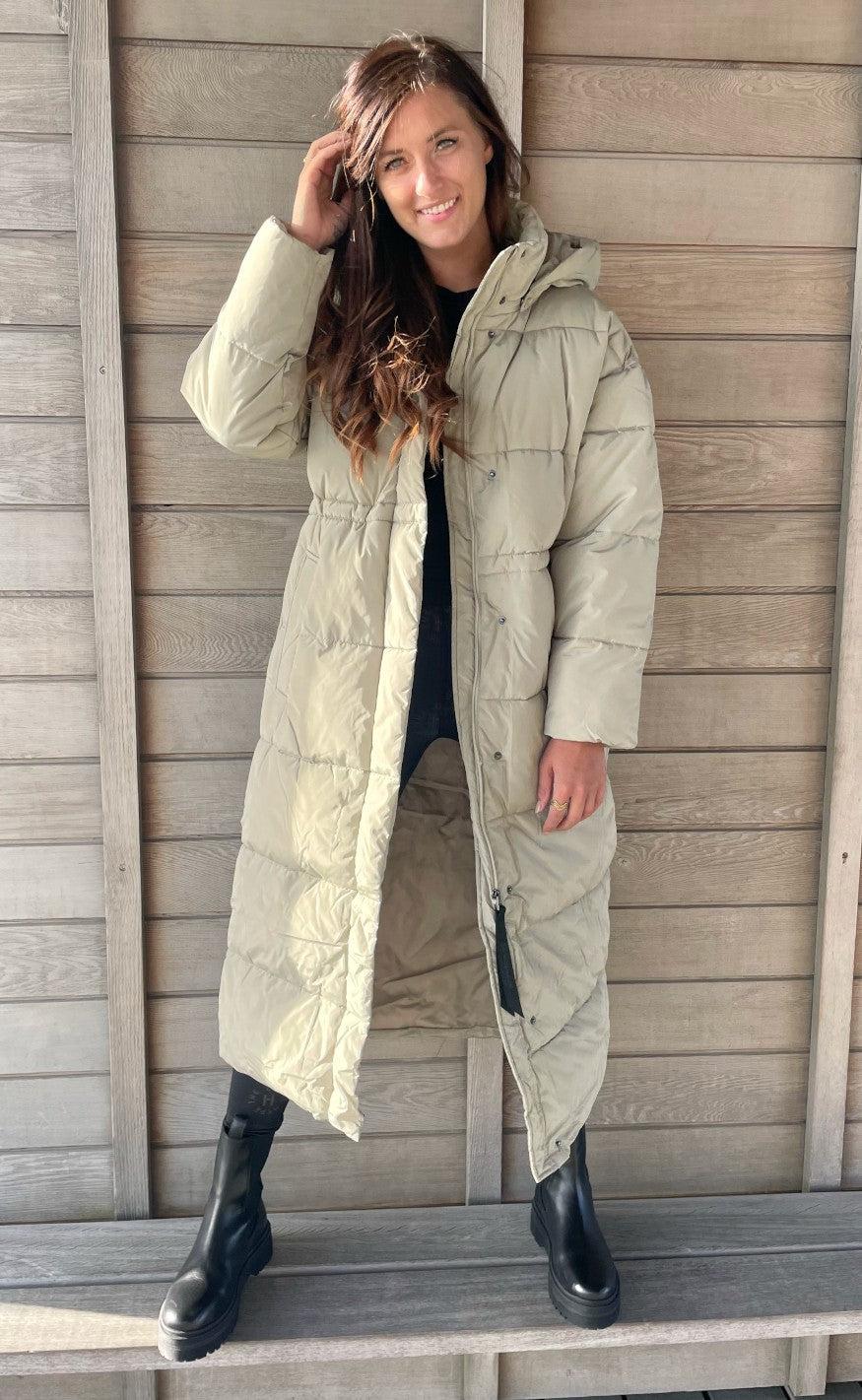 Basic Apparel Jakke - Dagmar Coat - Moss Gray