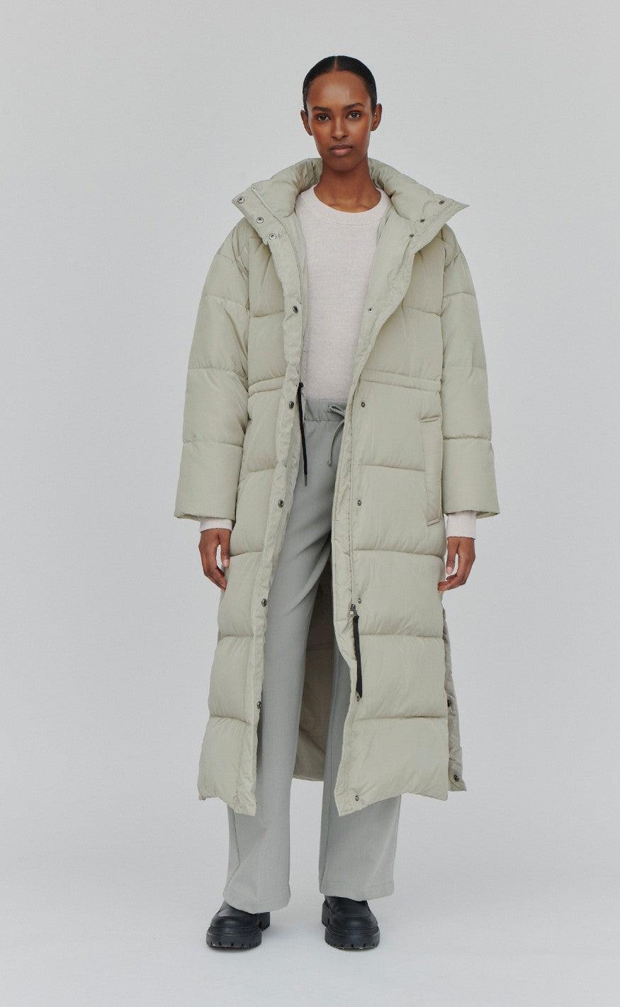 Basic Apparel Jakke - Dagmar Coat - Moss Gray