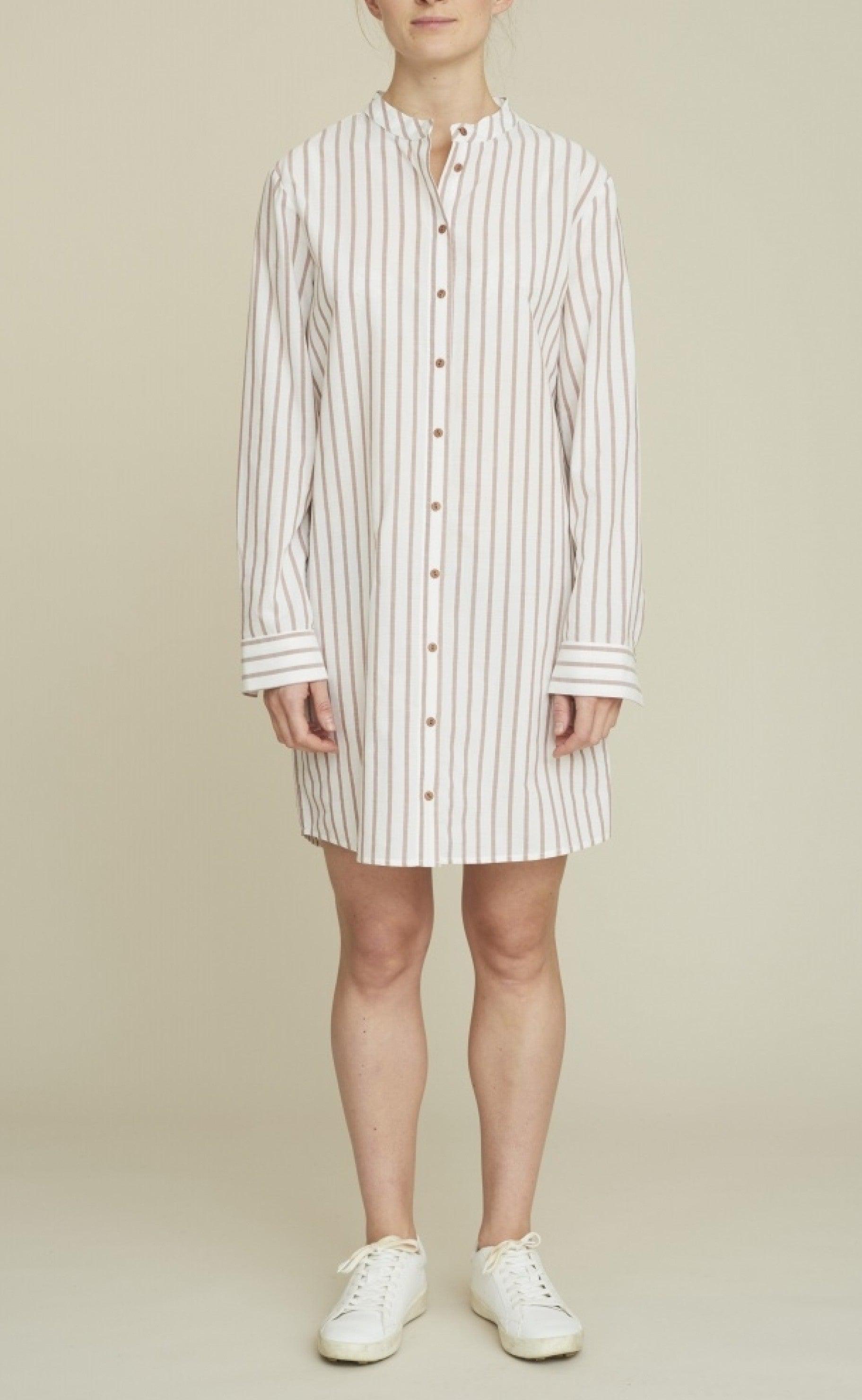 Basic Apparel Kjole - Carla - White / Hazel