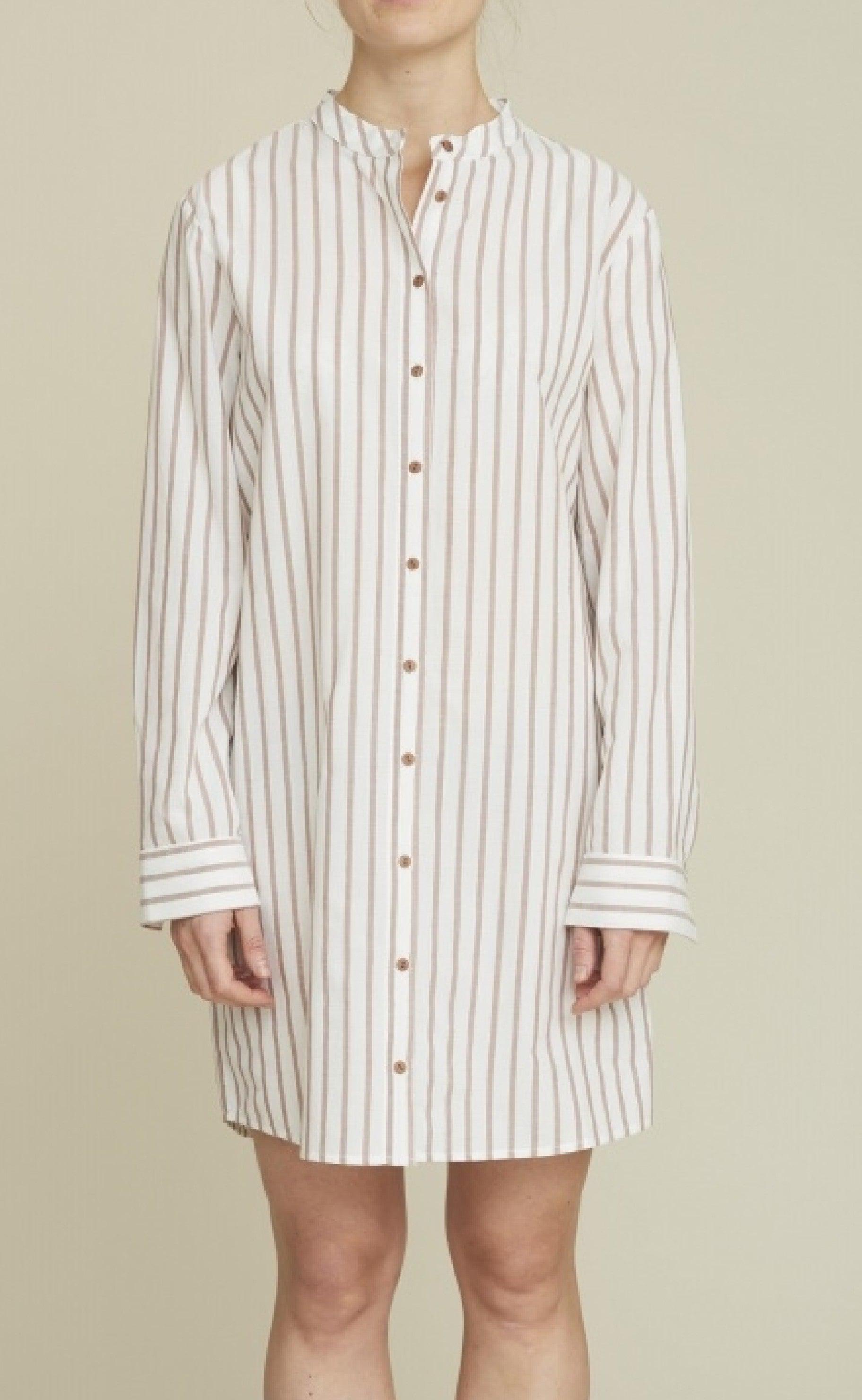 Basic Apparel Kjole - Carla - White / Hazel