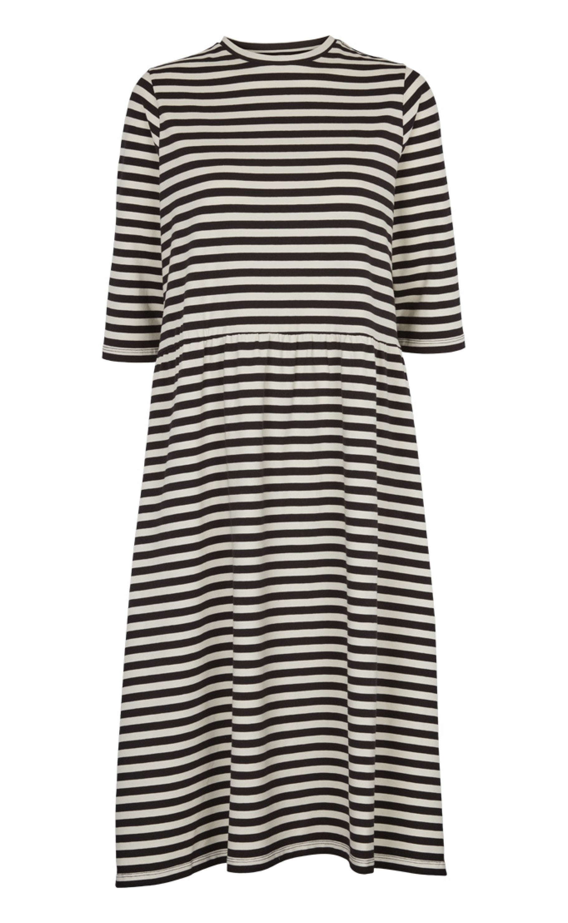 Basic Apparel Kjole - Elba - Black / Off White