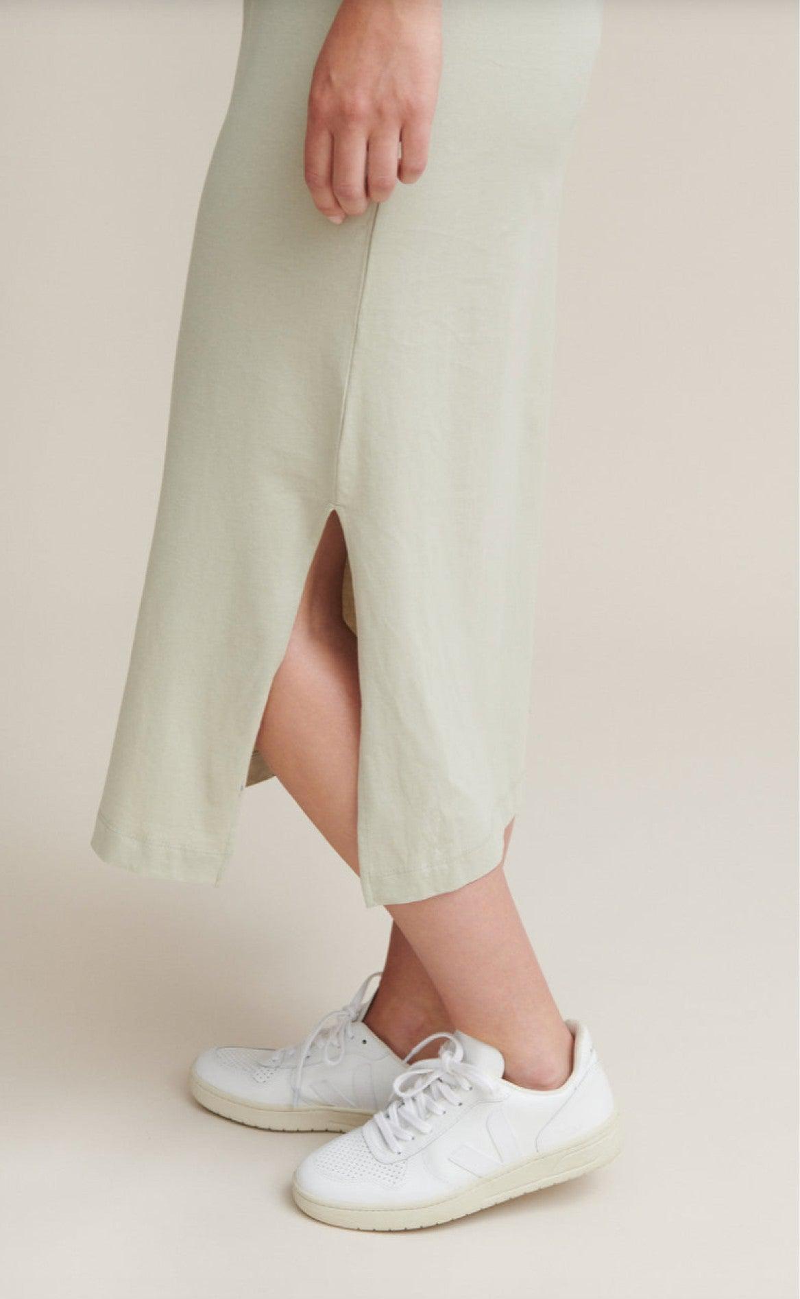 Basic Apparel Kjole - Rebekka - Moss Gray