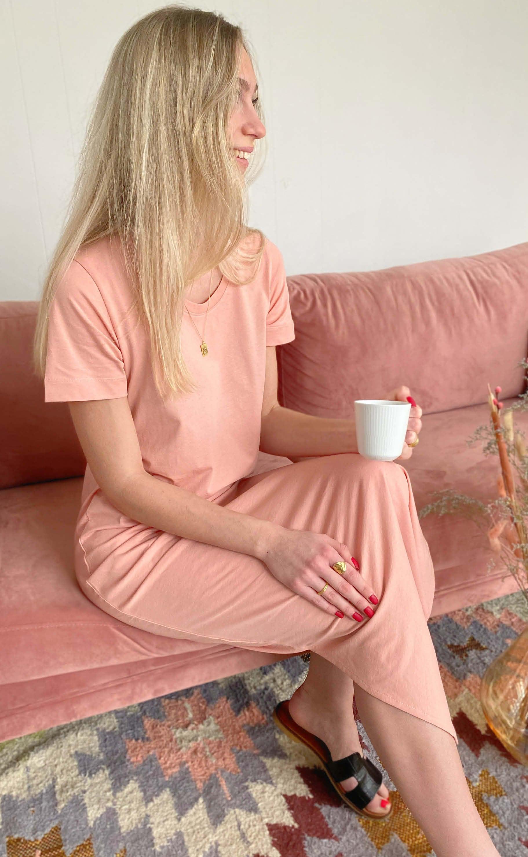 Basic Apparel Kjole - Rebekka - Rose Tan