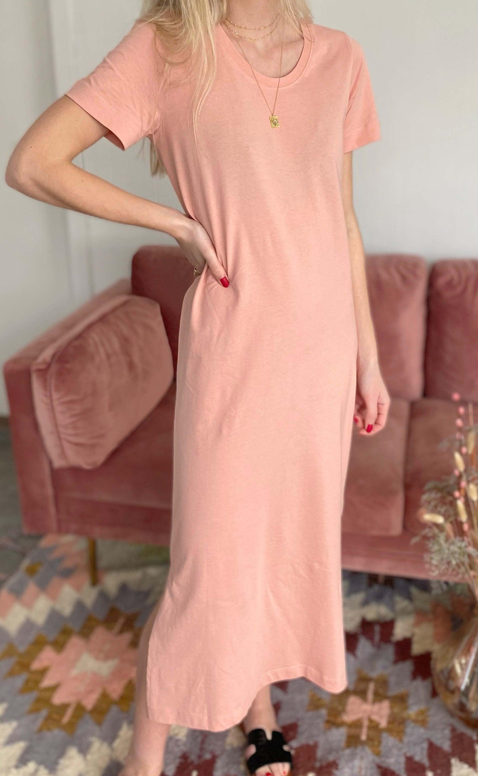 Basic Apparel Kjole - Rebekka - Rose Tan