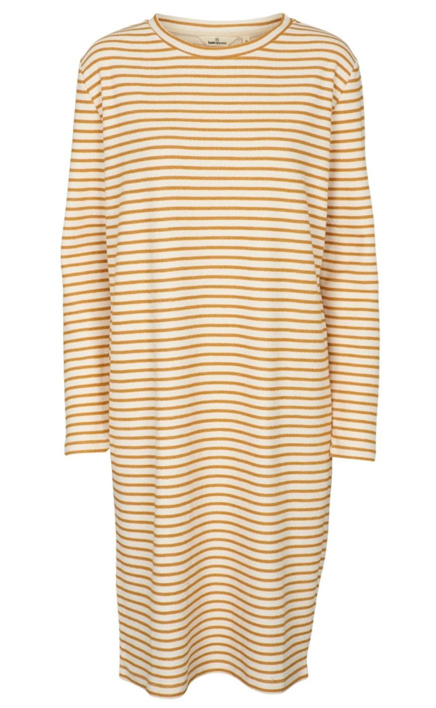 Basic Apparel Kjole - Vendela - Inca Gold/Off White