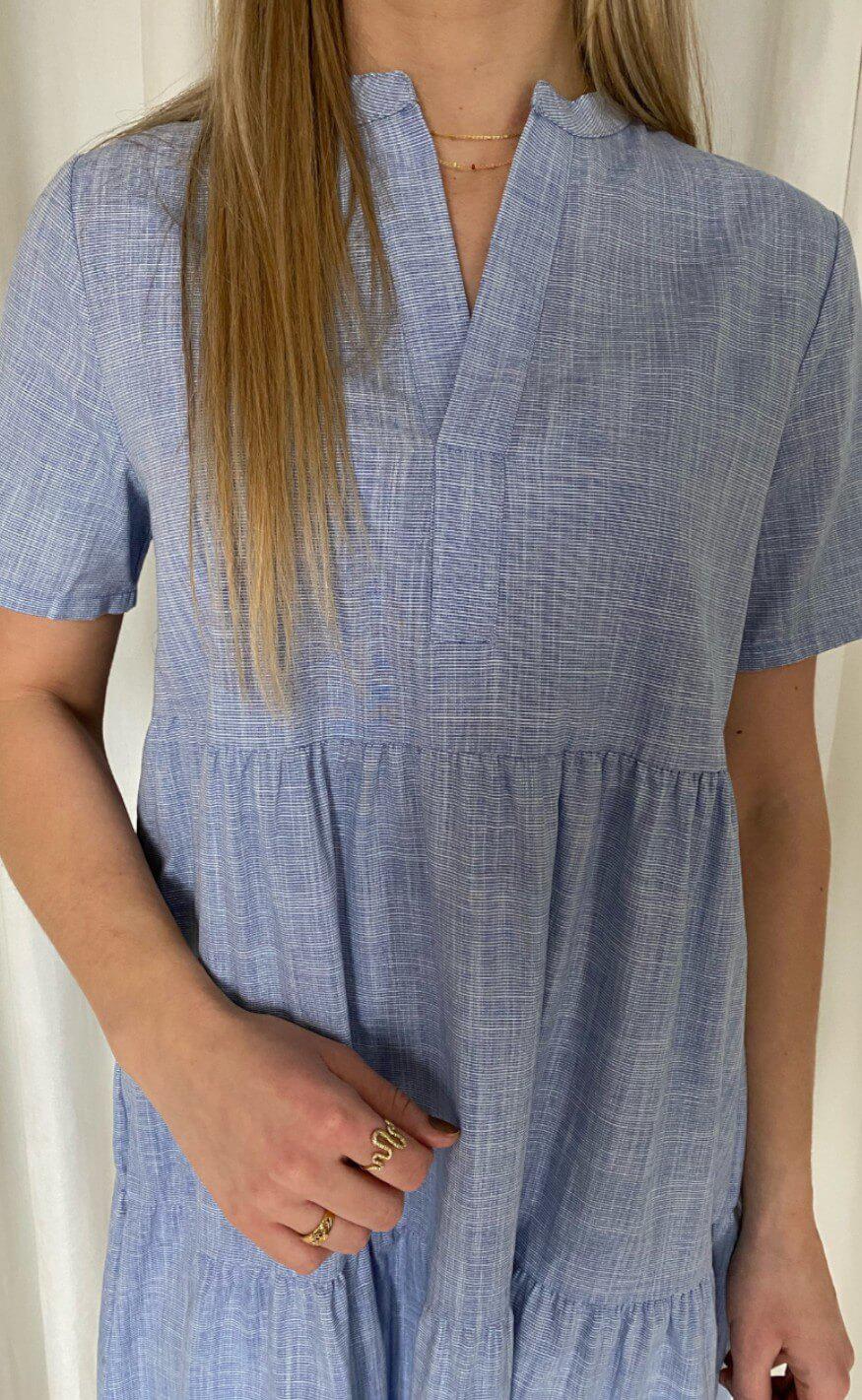 Basic Apparel Kjole - Vicki Short - Navy